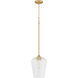 Raymond 1 Light 8 inch Aged Brass Pendant Ceiling Light