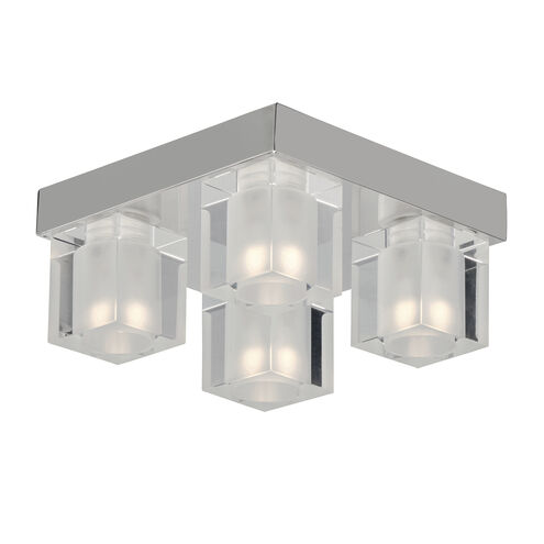 Blocs LED LED 8 inch Polished Chrome Flush Mount Ceiling Light