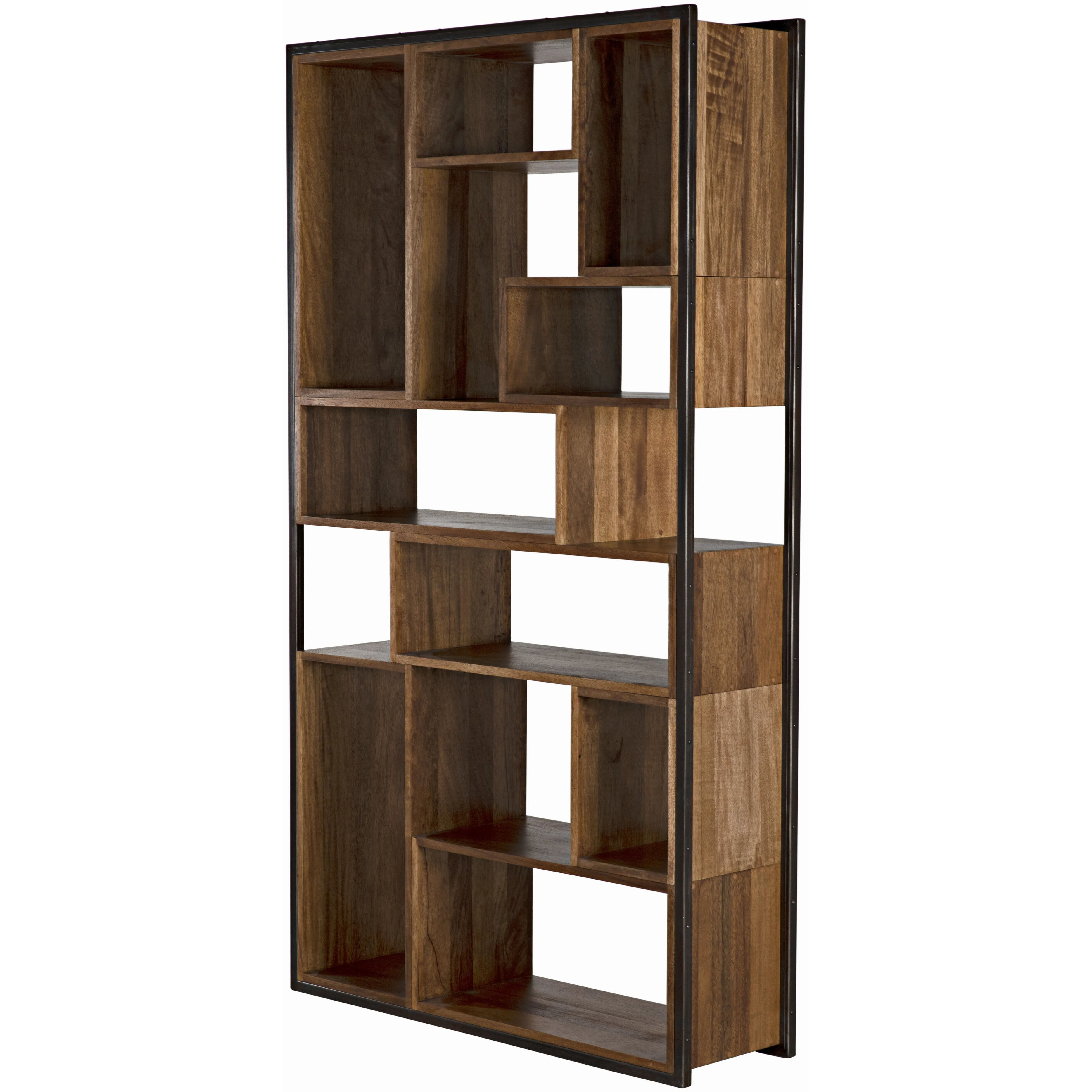 Bauhaus Dark Walnut Bookcase