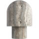 Sean Lavin Kennett 17.8 inch 5.80 watt Dark Travertine Table Lamp Portable Light