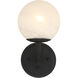 Whitehall 1 Light 6 inch Dark Matte Black Vanity Light Wall Light