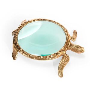 Turtle Magnifying Glass II 12 X 2 inch Sculpture