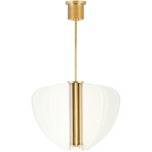 Sean Lavin Nyra LED 27.4 inch Plated Brass Chandelier Ceiling Light, Integrated LED