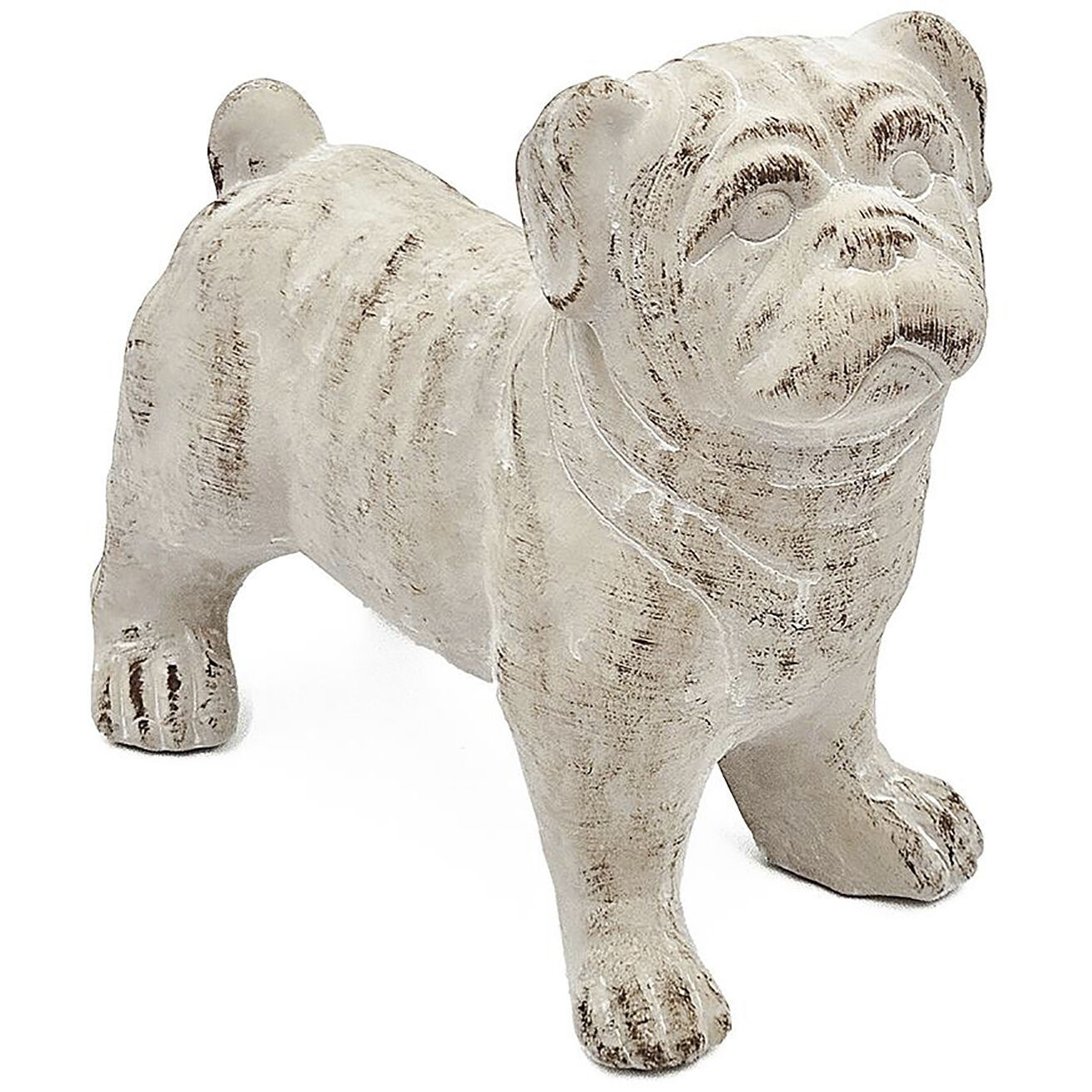 Standing Bulldog Beige Figurine