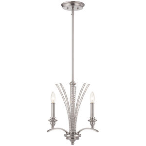 Grand Plazza 3 Light 16 inch Satin Platinum Chandelier Ceiling Light
