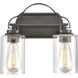 Market Square 2 Light 12 inch Oil Rubbed Bronze Vanity Light Wall Light