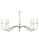 Lowcountry 8 Light Antique Platinum Chandelier Ceiling Light