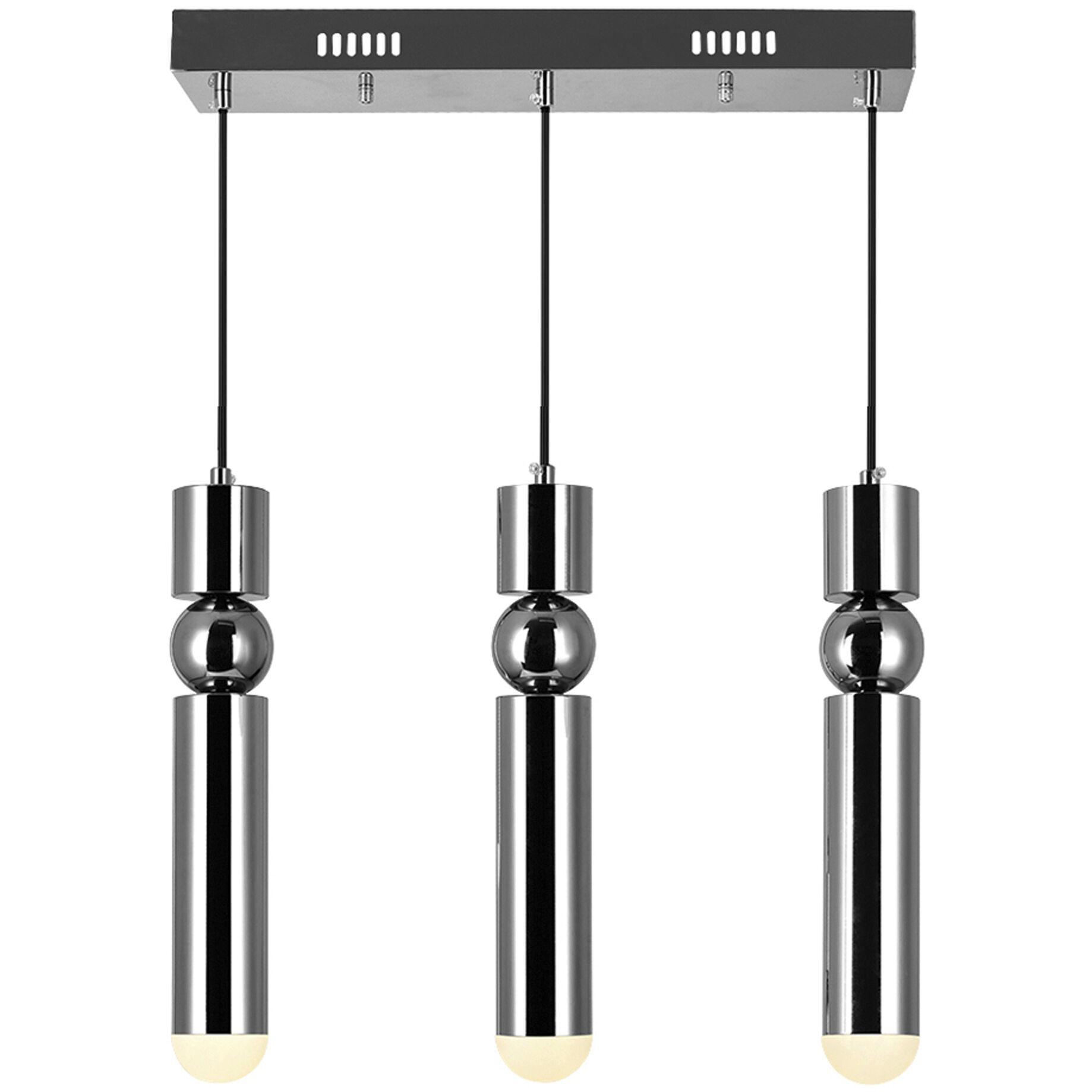 Chime LED 20 inch Polished Nickel Island/Pool Table Light Ceiling Light