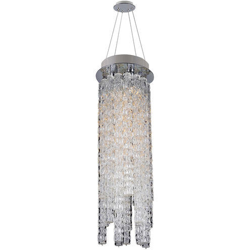 Botticelli 3 Light 10 inch Chrome Convertible Pendant Ceiling Light