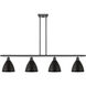 Ballston Dome LED 48 inch Matte Black Island Light Ceiling Light