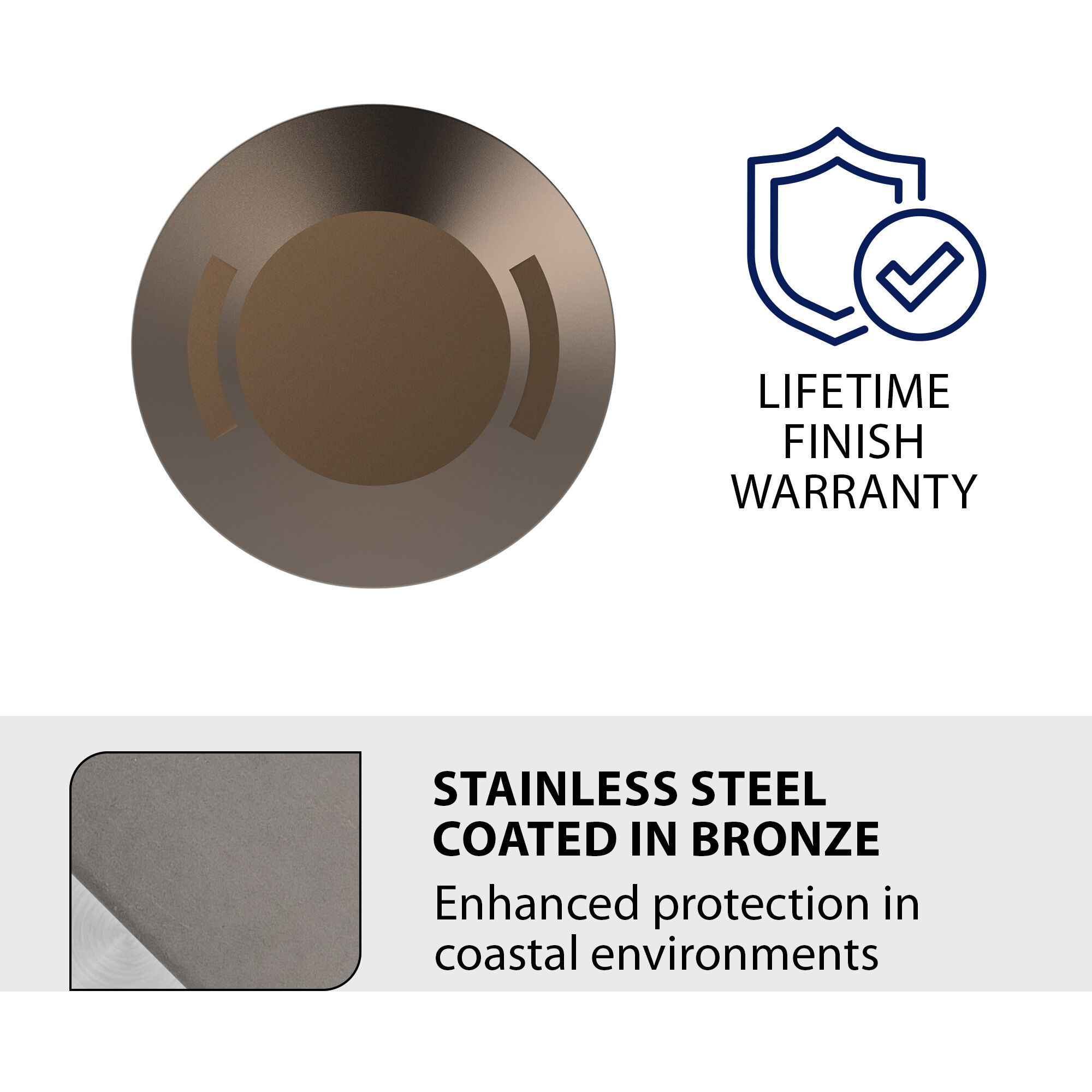 Tyler 12 2.8 watt Stainless Steel Coated in Bronze Path Lighting in 2700K, Bronzed Stainless Steel, WAC Landscape