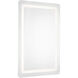 Seneca 36 X 24.13 inch Sandblasted Merc Edge Wall Mirror