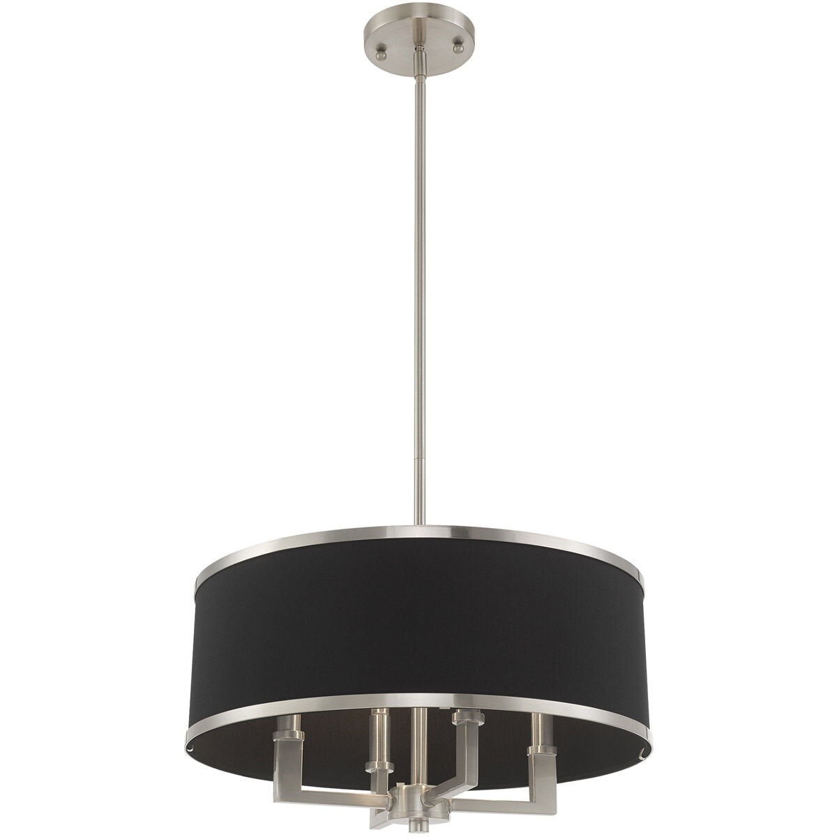 Park Ridge 4 Light 18 inch Brushed Nickel Pendant Chandelier Ceiling Light