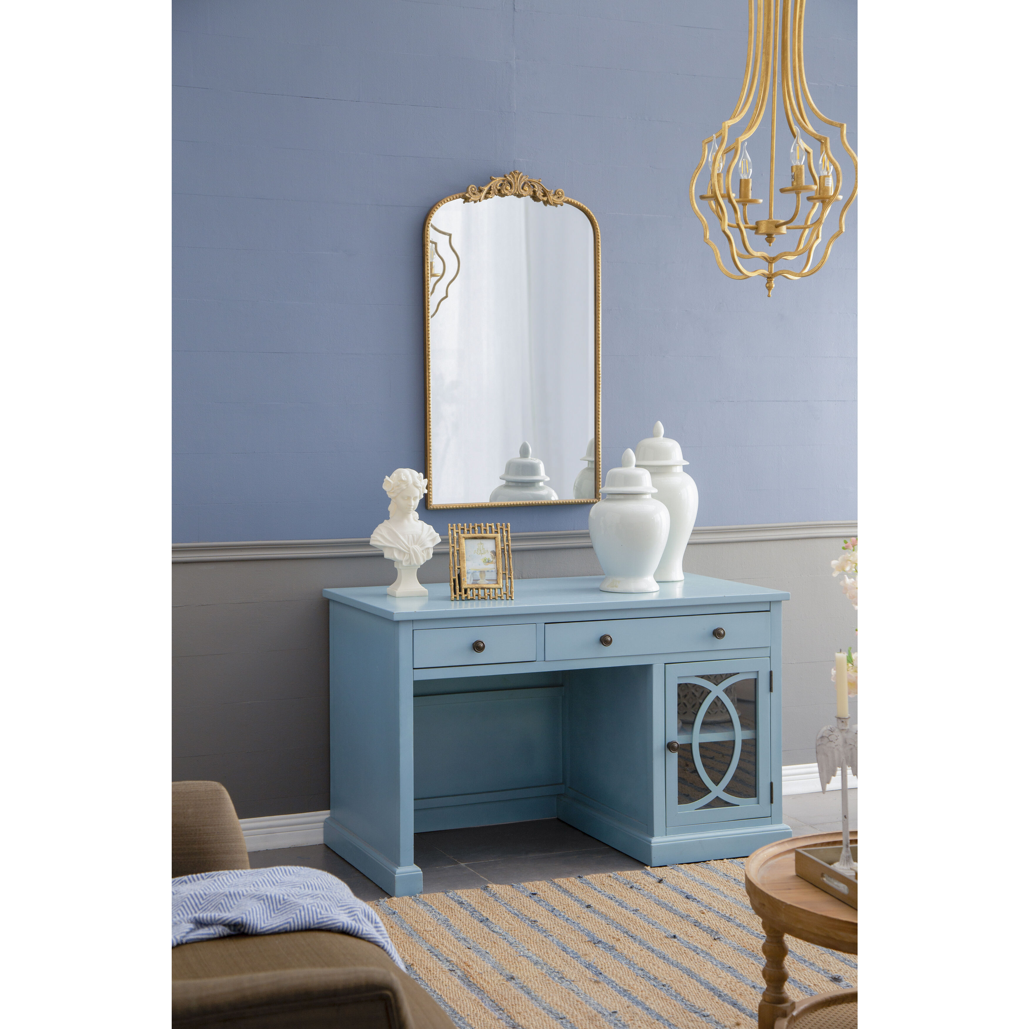 Anita 50 X 26 inch Blue Desk