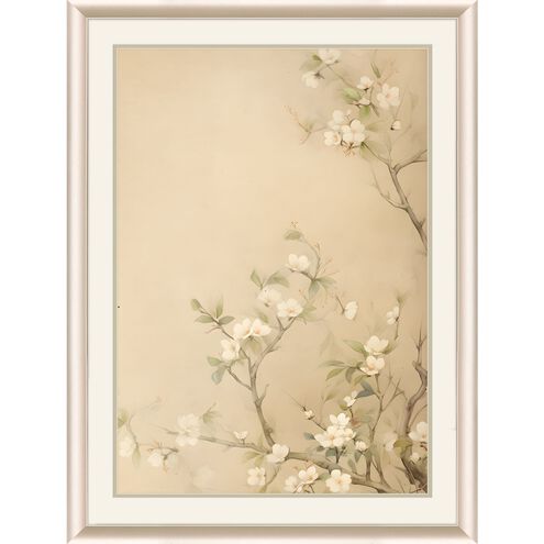 Florals Collection Angled Profile Champagne Gold Framed Art