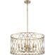 Arelyn 6 Light 23 inch Painted Modern Gold Indoor Pendant Ceiling Light
