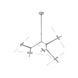 San Vicente Blvd. LED 28 inch Matte Chrome Chandelier Ceiling Light