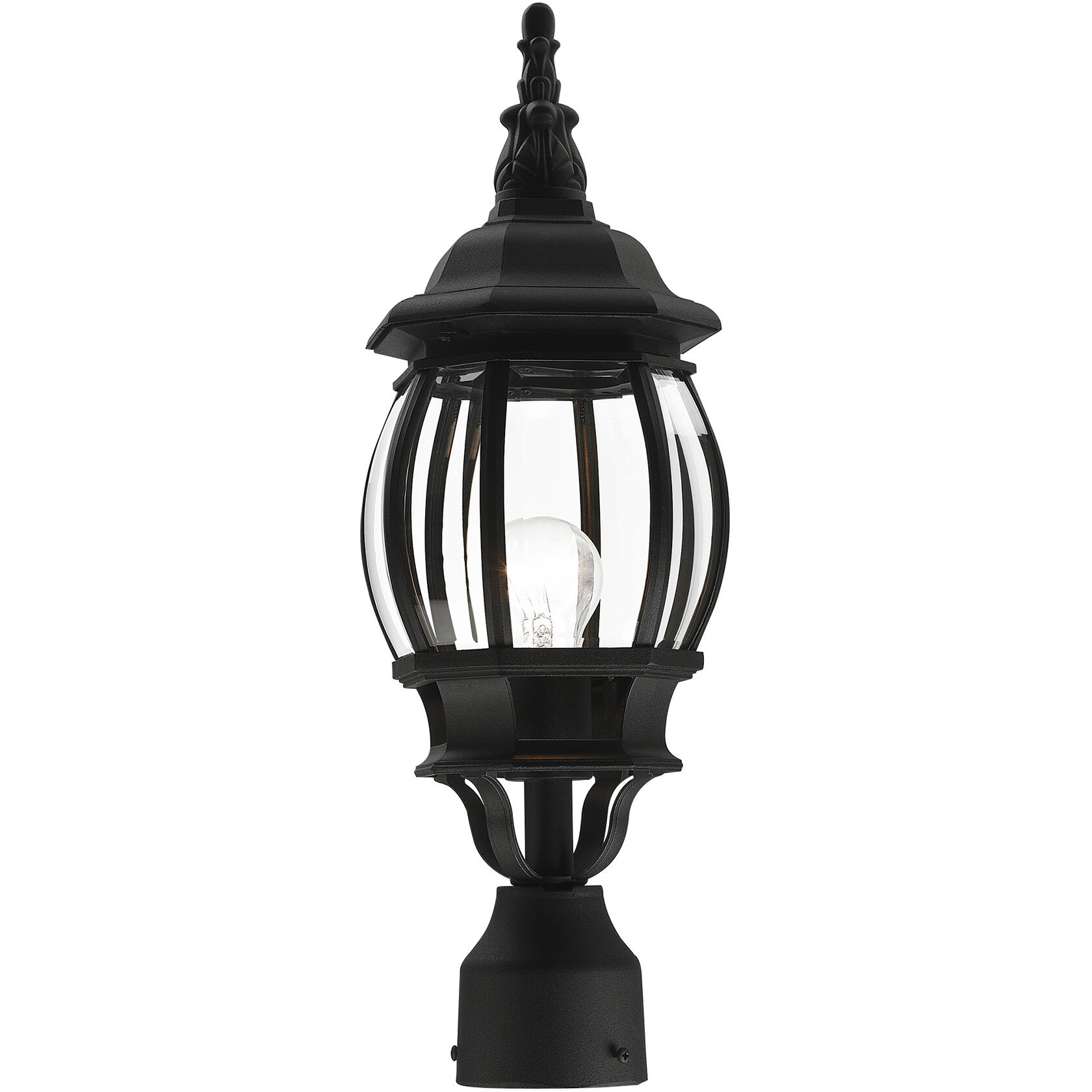 Frontenac 1 Light 19.5 inch Textured Black Outdoor Post Top Lantern