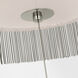 Fisher Weisman Sutton LED 32 inch Polished Nickel Flush Mount Ceiling Light