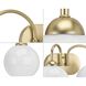 Carisa 2 Light 15 inch Vintage Gold Bath Vanity Wall Light