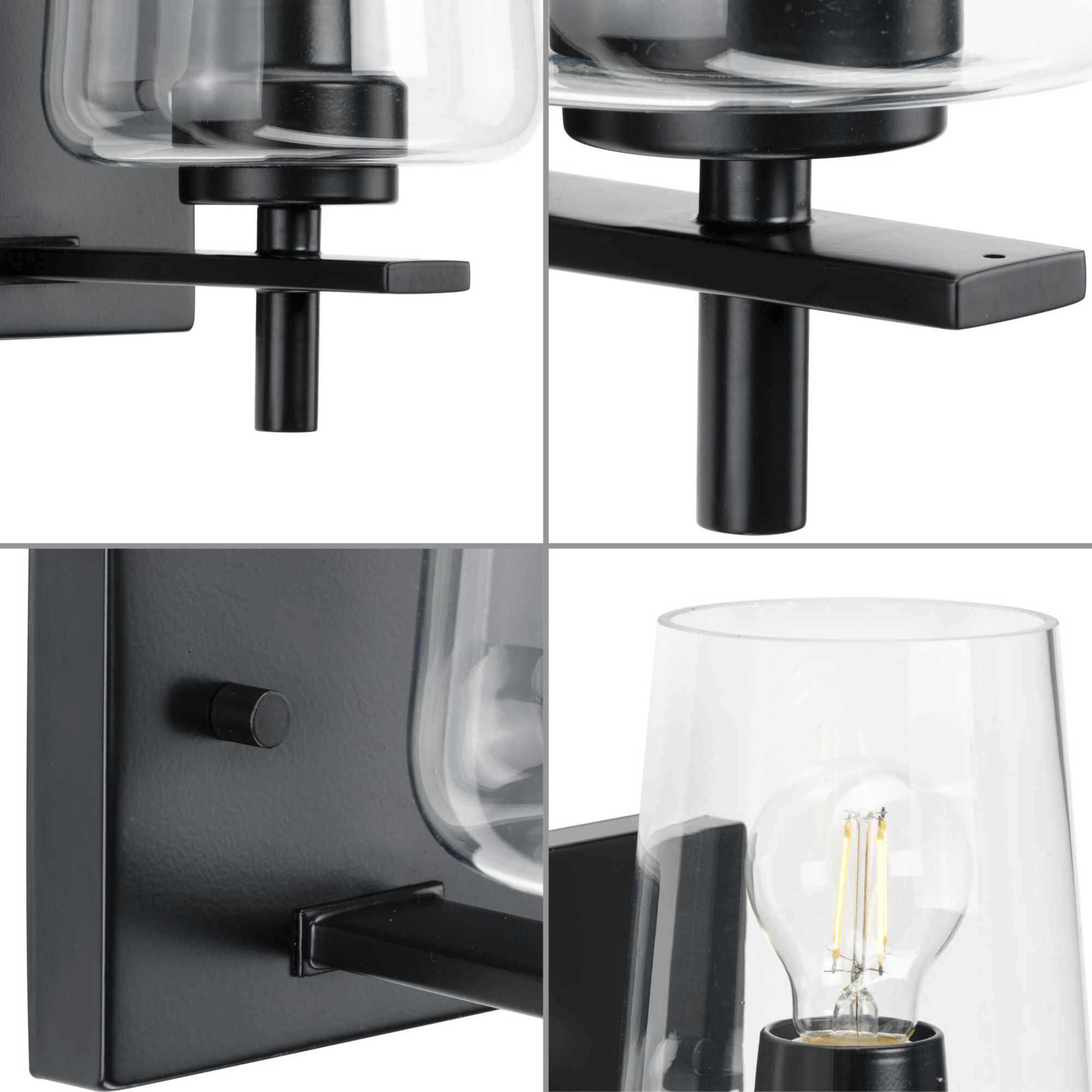 Calais 1 Light 7 inch Matte Black Bath Vanity Wall Light