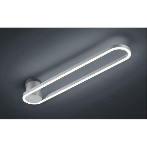 Zeitlos LED 5 inch Satin Nickel with Chrome Semi-Flush Mount Ceiling Light, Bankamp Line