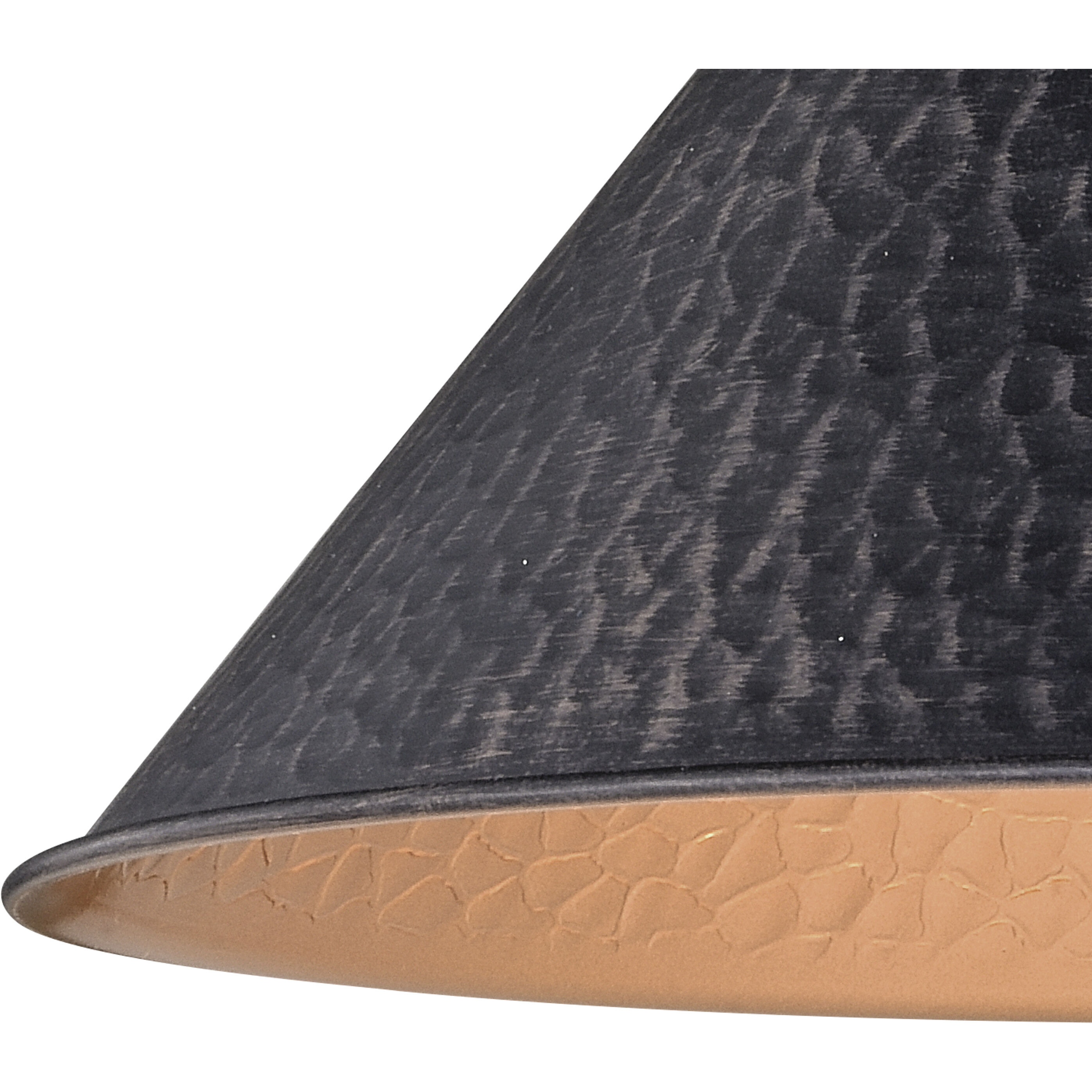 Outland LED 10 inch Aged Iron and Light Gold Outdoor Pendant