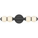 Lisa McDennon Trigo LED 6 inch Black Sconce Wall Light