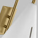 Kelly by Kelly Wearstler Cambre 7 inch 9 watt Matte White and Burnished Brass Task Wall Sconce Wall Light in Matte White / Burnished Brass