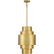 Spyglass Terrace 3 Light 14 inch Soft Brass Pendant Ceiling Light