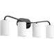 Rutherford 4 Light 31.5 inch Matte Black Vanity Light Wall Light