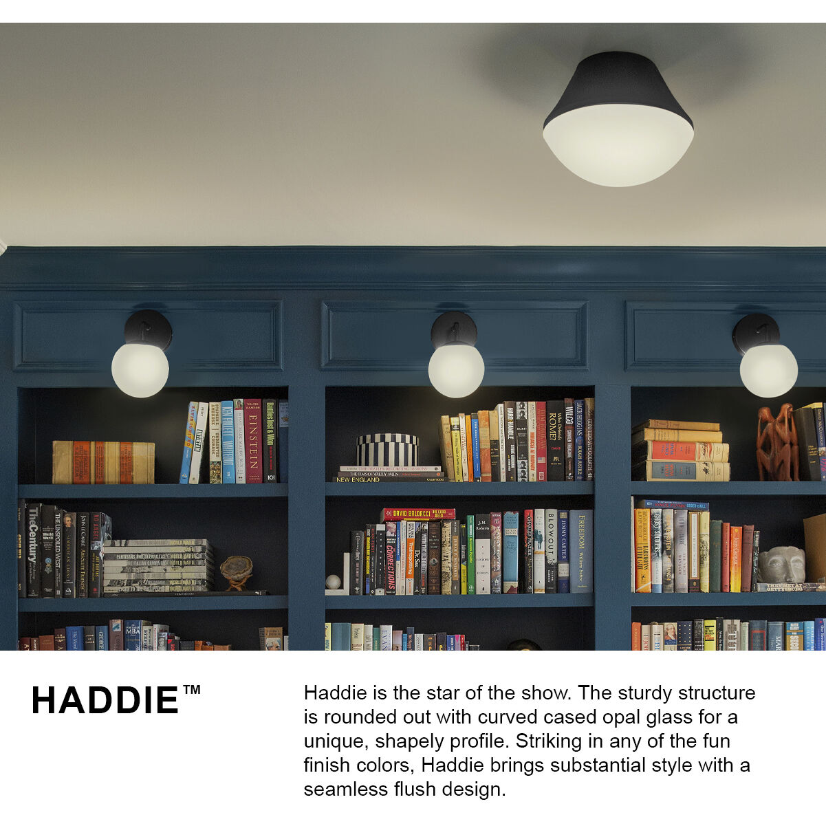 Haddie LED 11 inch Seafoam Foyer Light Ceiling Light, Flush Mount