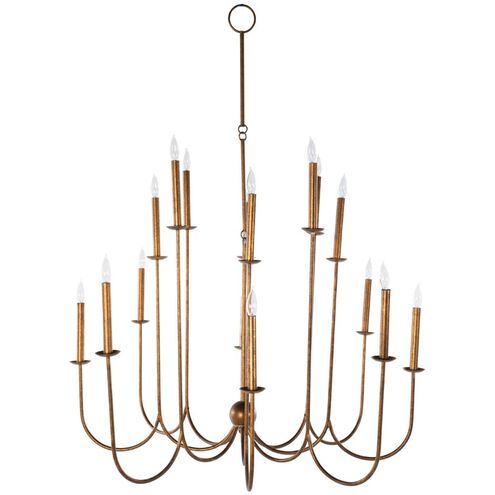 Snow 16 Light 45 inch Ashwell Gold Chandelier Ceiling Light