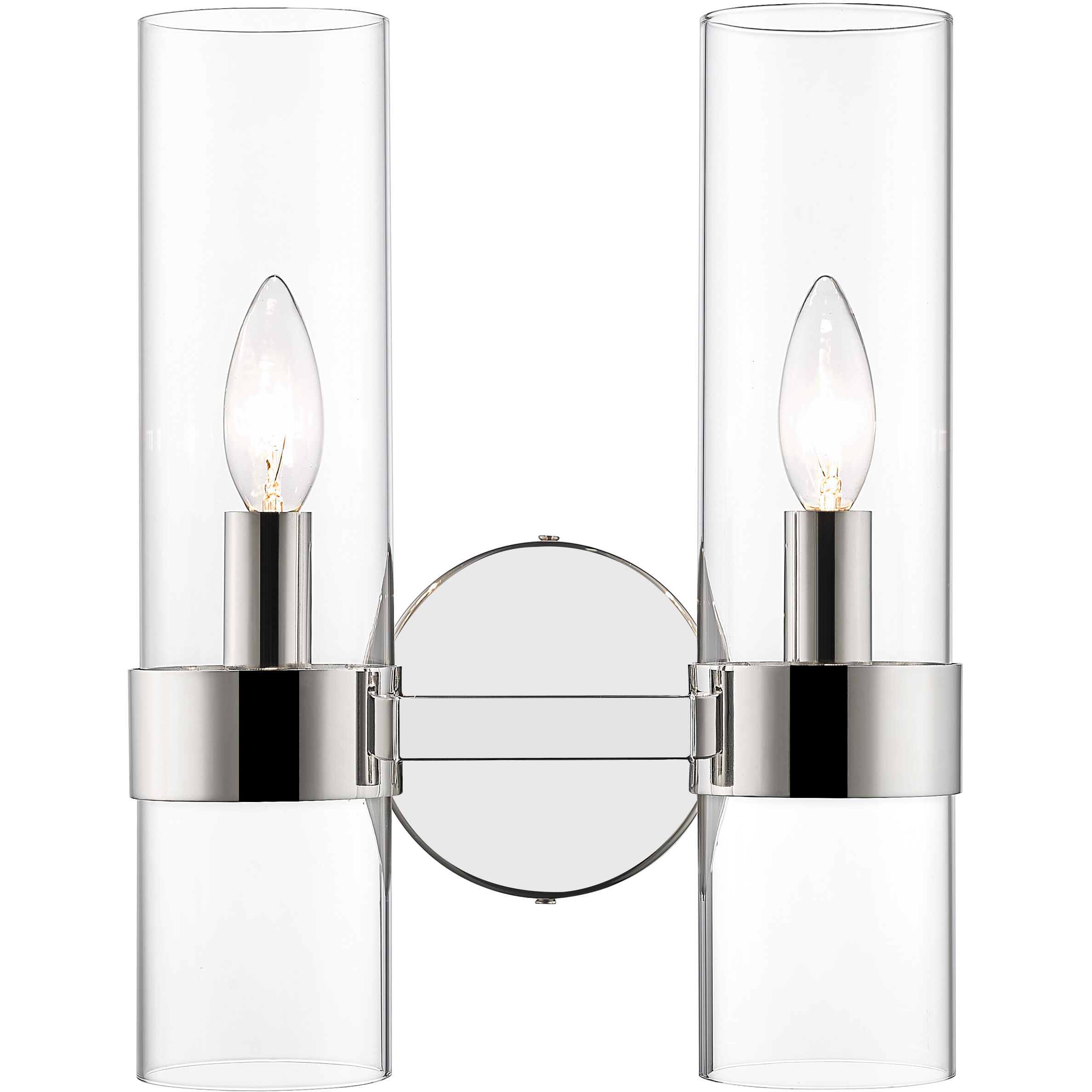 Datus 2 Light 6.5 inch Polished Nickel Wall Sconce Wall Light