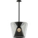 Berlin 1 Light 19.5 inch Soft Black Pendant Ceiling Light