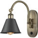 Ballston Smithfield LED 7 inch Antique Brass Sconce Wall Light