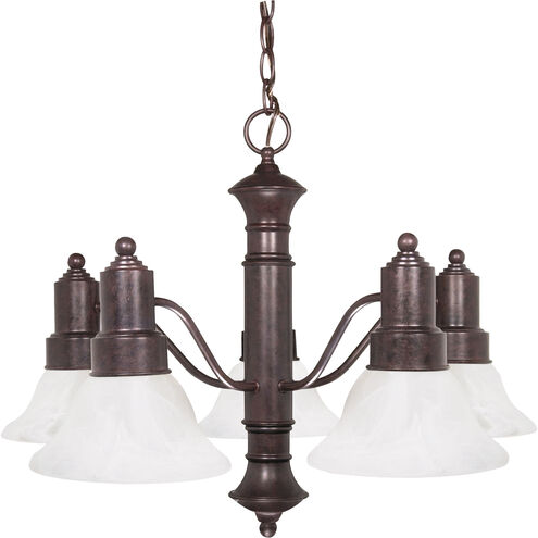 Gotham 5 Light 24.5 inch Old Bronze Chandelier Ceiling Light
