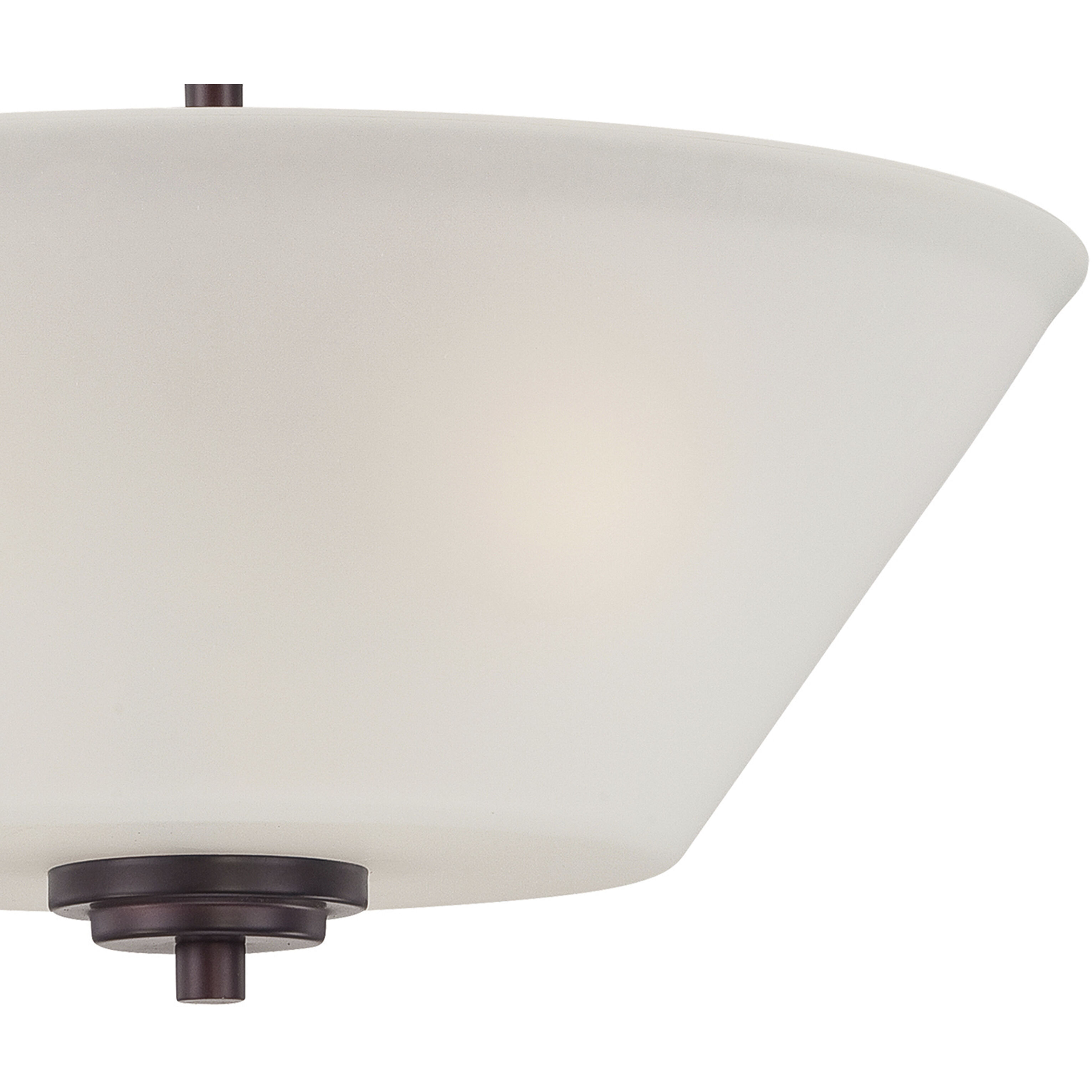 Pittman 2 Light 15 inch Sienna Bronze Semi Flush Mount Ceiling Light