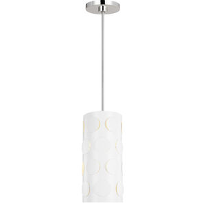 kate spade new york Dottie 1 Light 7.13 inch Polished Nickel Pendant Ceiling Light