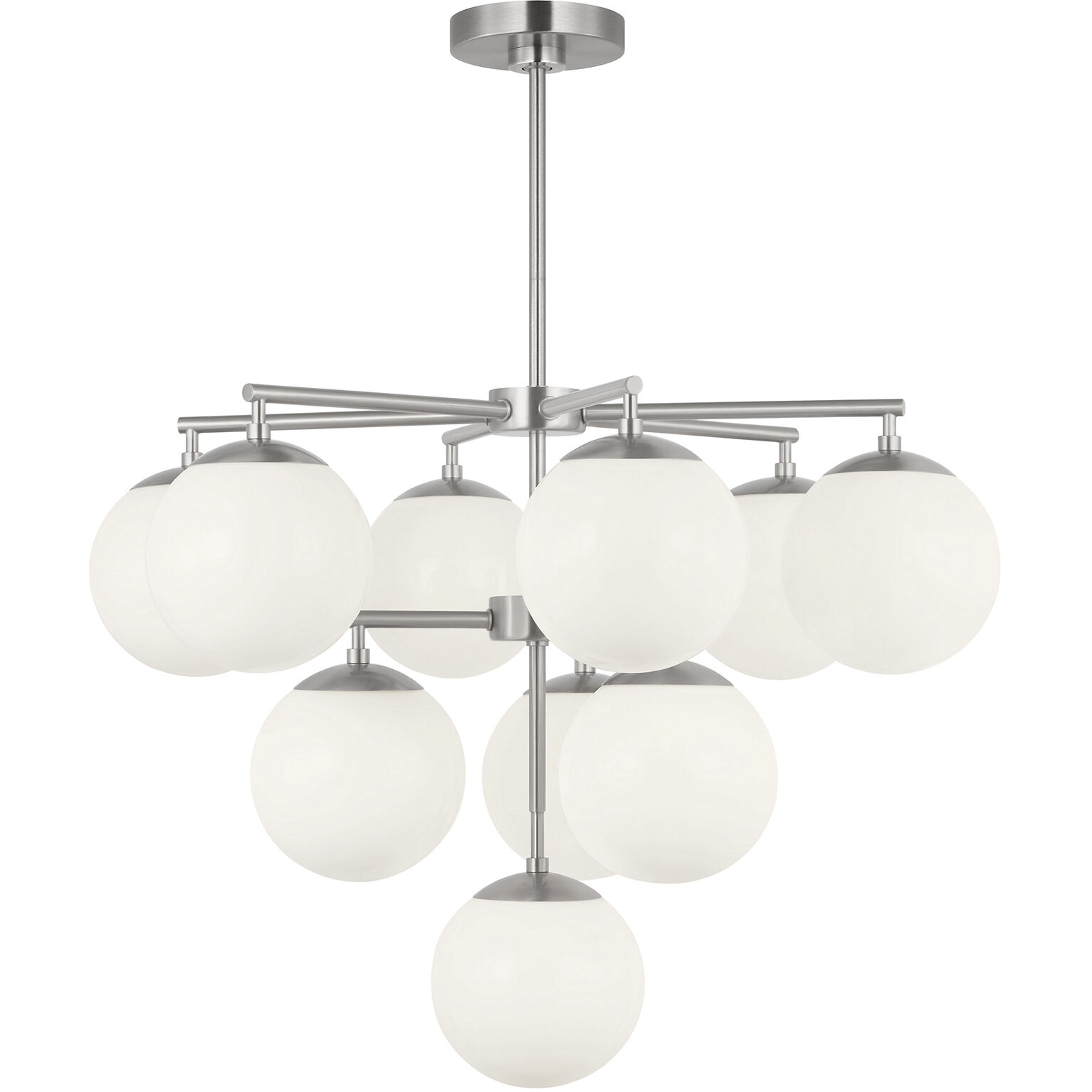 Nube LED 26 inch Brushed Nickel Chandelier Ceiling Light