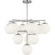 Nube LED 26 inch Brushed Nickel Chandelier Ceiling Light