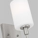 Oak Moore 1 Light 4.88 inch Brushed Nickel Bath Vanity Wall Light