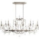 Renaissance 14 Light 56 inch Antique Silver Chandelier Ceiling Light in Heritage