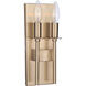 Larrson 2 Light 4.63 inch Satin Brass ADA Wall Sconce Wall Light