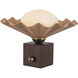 Furrow 9 inch 60 watt Peach Table Lamp Portable Light