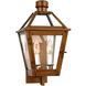 C&M by Chapman & Myers Hyannis 2 Light 16.25 inch Natural Copper Outdoor Wall Lantern