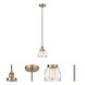 Edison Fulton 1 Light 7 inch Antique Brass Mini Pendant Ceiling Light