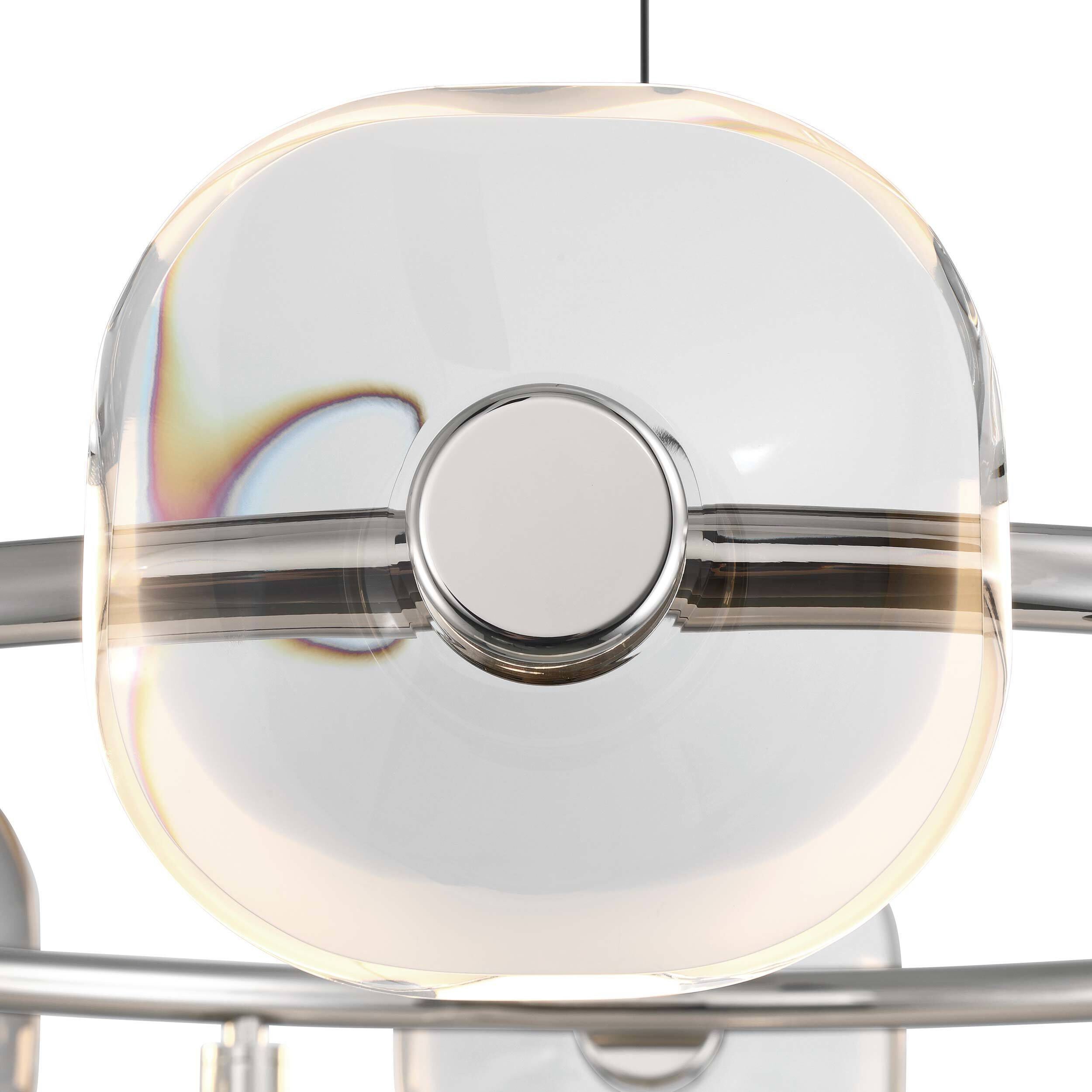 Ziva Celestia 32 inch 4.00 watt Chrome Chandelier Ceiling Light