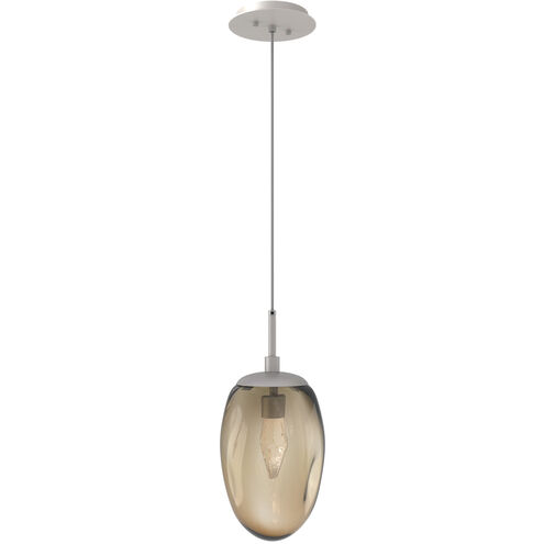Meteo LED LED 10 inch Beige Silver Pendant Ceiling Light in Metallic Beige Silver, 2700K LED, Geo Inner - Bronze Outer