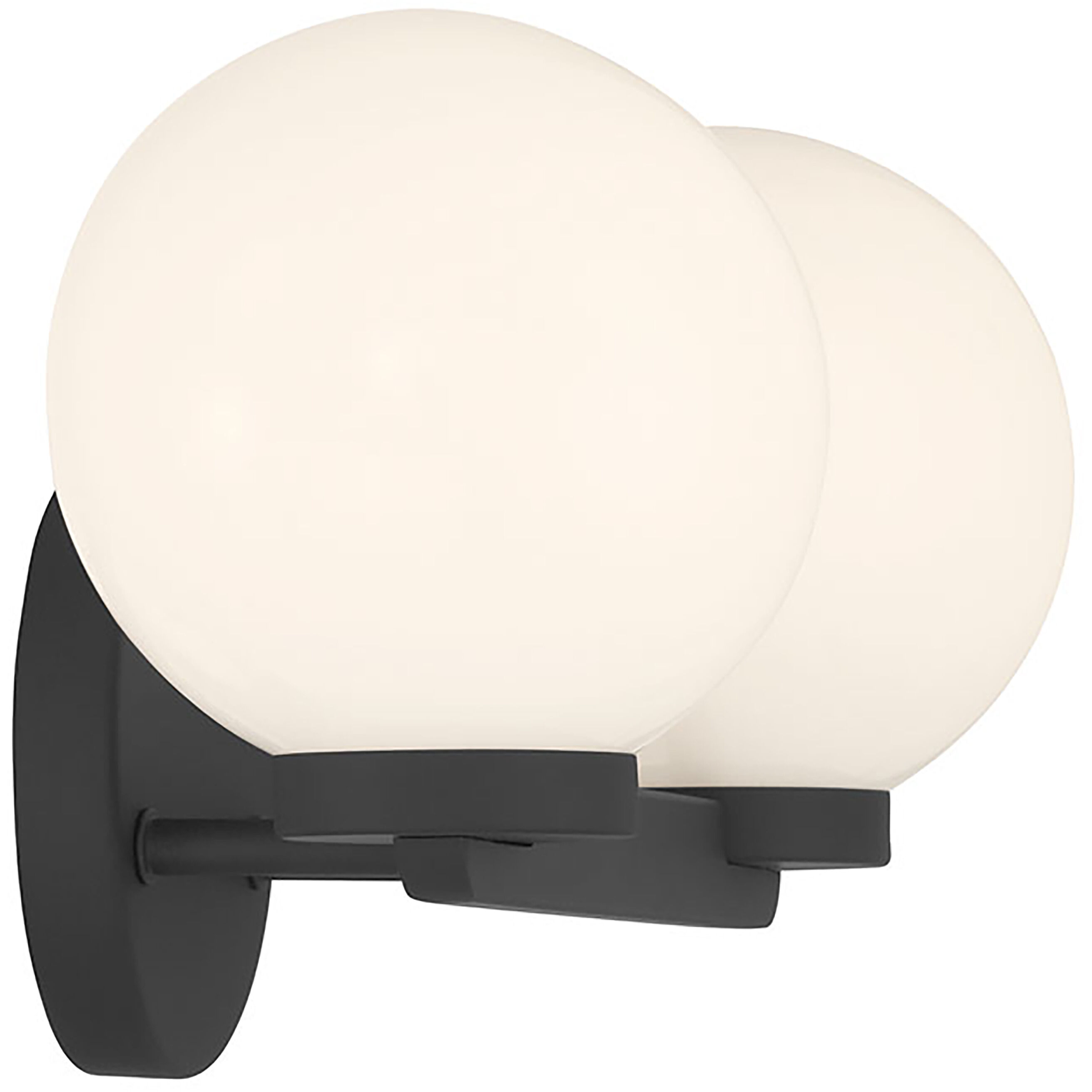 Ardeva 2 Light 14 inch Matte Black Bathroom Vanity Light Wall Light